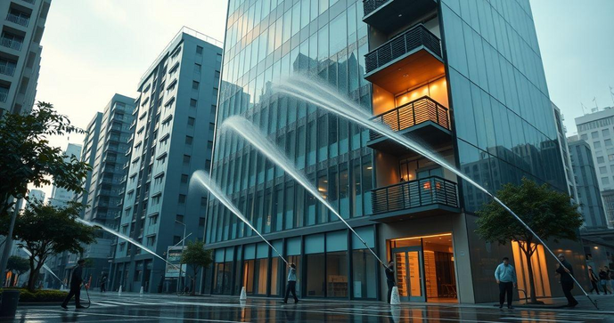 Lavagem de fachada de prédio preço: saiba como calcular e economizar