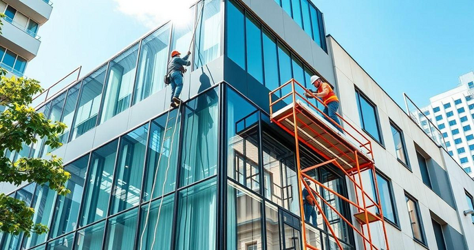 Limpeza de fachadas de prédios é essencial para valorização e conservação